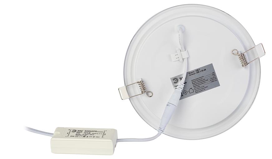 Эра Б0046896 LED 1-12-4K/LM Светильник светодиодный круглый LED 12W 220V 4000K фото 5