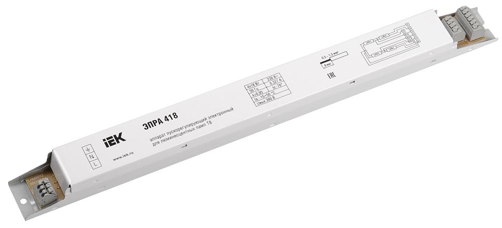 Iek LLV418D-EBFL-4-18 ЭПРА 418 для линейных ЛЛ Т8 фото 1
