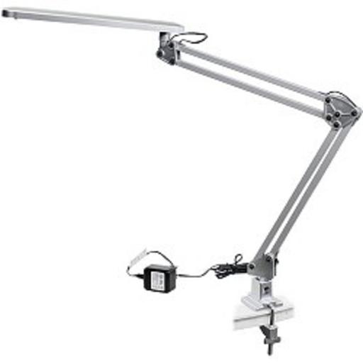 ЭРА Б0008003 Настольный светодиодный светильник NLED-441-7W-S серебро {Крепление струбцина, цвет. температура 3000К} фото 1