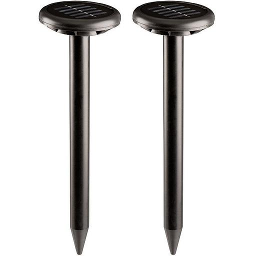 Rexant 71-0067 Набор ультразвуковых отпугивателей кротов на солнечной батарее (R30*2 black) фото 1