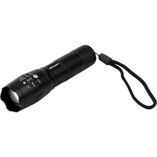 Rexant 75-718 Фонарь ручной сверхъяркий 5 Вт, регулируемый фокус, алюминий, 3 х ААА фото 1