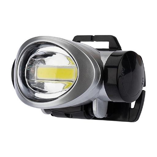 Rexant 75-703 Фонарь налобный поворотный 3 Вт 100%, 50%, пульсирующий белый; 3 х ААА, СОВ + зеркальный рассеиватель фото 1