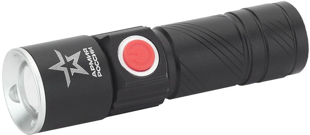 ЭРА Б0030191 Фонарь аккумуляторный MA-601 Циркон {3Вт светодиод, алюминий, регулируемый фокус, 3 режима, зарядка от USB} фото 1