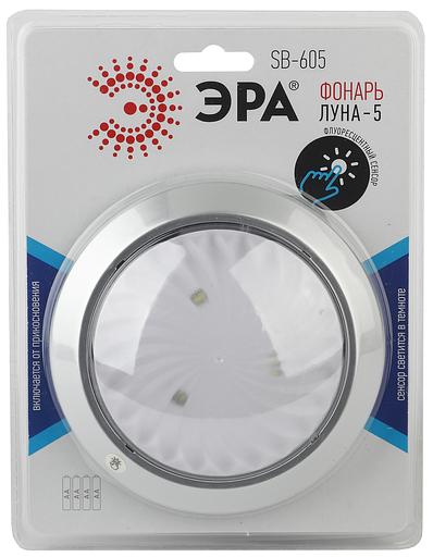 ЭРА Б0029191 Фонарь-подсветка SB-605 Луна-5 {сенсорное включение, самоклеющаяся поверхность, 4хАА в комплект не входят} фото 2