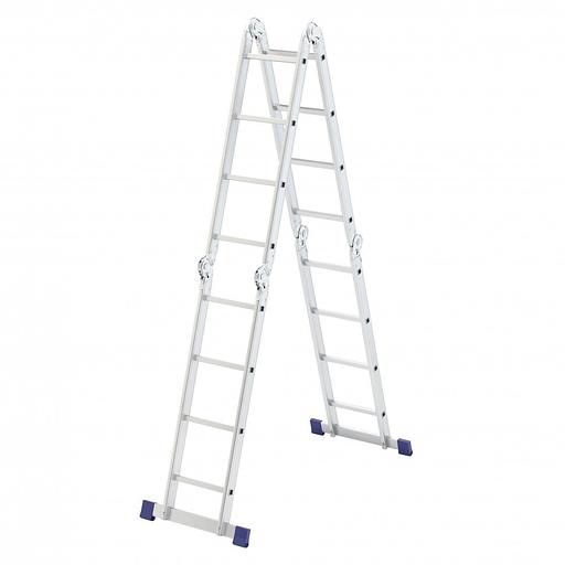 СИБРТЕХ Лестница шарнирная алюминиевая, 4х4, Россия [97882] фото 1