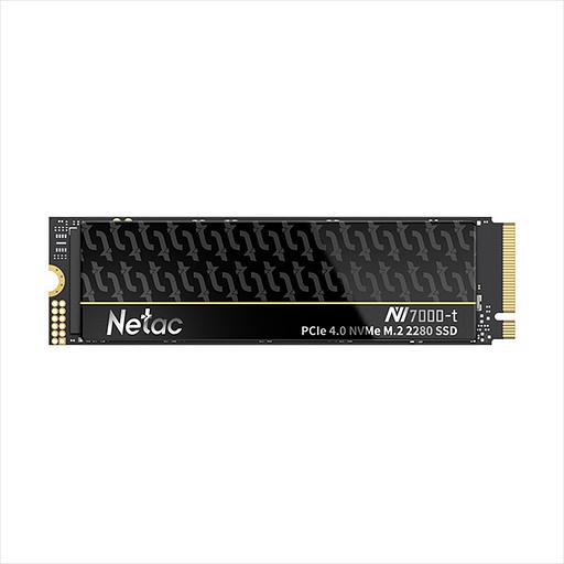 Ssd накопитель Netac SSD NV7000-t 1TB PCIe 4 x4 M.2 2280 NVMe 3D NAND, R/W up to 7300/6600MB/s, TBW 640TB, slim heatspreader, 5y wty (NT01NV7000t-1T0-E4X) фото 1