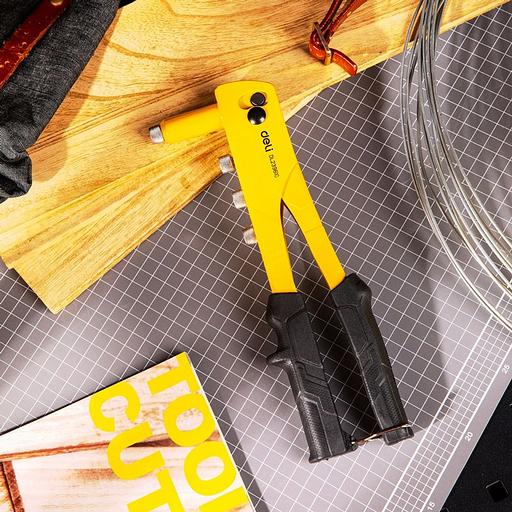 Ручной заклепочник Deli DL236910 265мм, сталь 20Cr, диаметр 2,4 / 3,2 / 4,0 / 4,8 мм фото 7