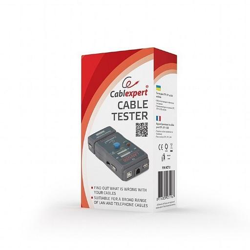 Тестер LAN Cablexpert NCT-2, 100/1000 Base-TX, для UTP, STP, RJ-11, USB-кабеля (031967) фото 4
