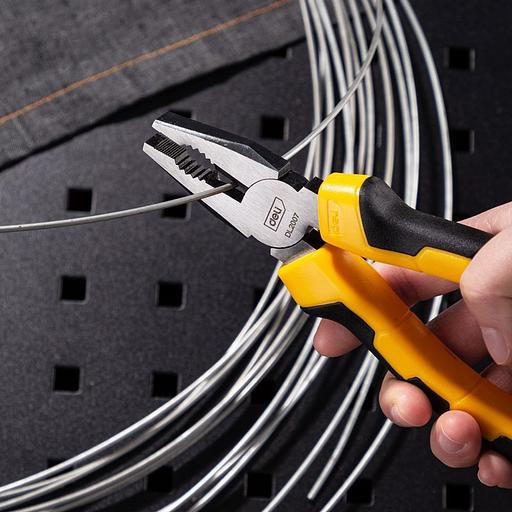 Комбинированные плоскогубцы Deli DL2007 180мм, двухкомпонентная рукоять фото 6