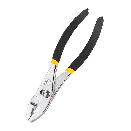 Пассатижи переставные двухдиапазонные Deli DL25508 200мм, прорезиненная двухкомпонентная ручка фото 2