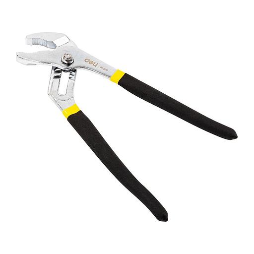 Переставные клещи Deli DL2610 250мм, диапазон раскрытия 8-55мм, прорезиненная рукоять фото 2