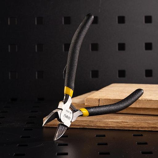 Мини-бокорезы Deli DL2715 125мм, сталь 55С, противоскользящая ручка фото 7