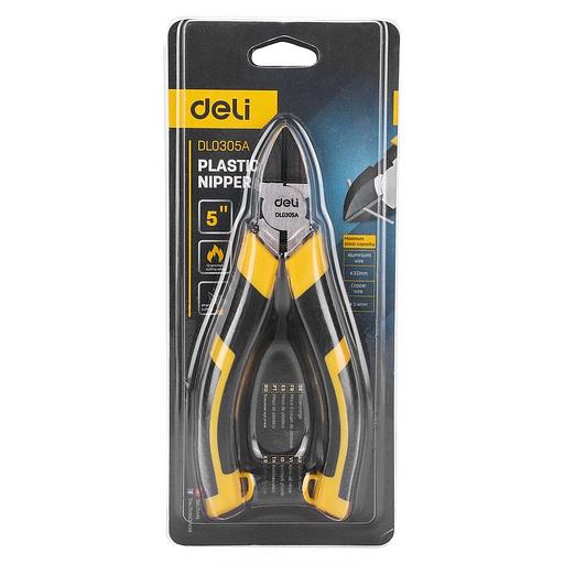 Бокорезы Deli DL0305A 135мм Сталь CrV, двухкомпонентная ручка фото 4