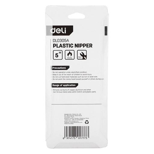 Бокорезы Deli DL0305A 135мм Сталь CrV, двухкомпонентная ручка фото 5