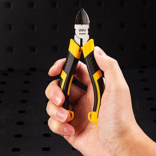 Бокорезы Deli DL0305A 135мм Сталь CrV, двухкомпонентная ручка фото 6