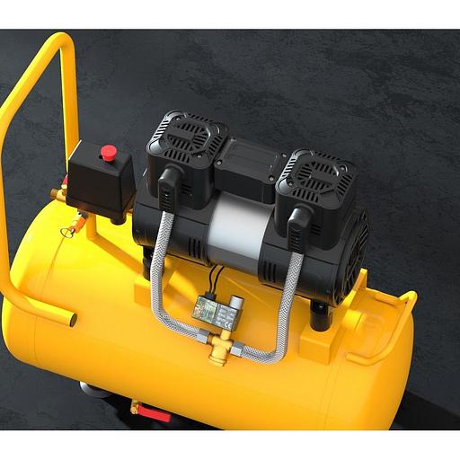 Компрессор воздушный безмаслянный Deli DL-WKY25-E1 (мощность 1,2кВт, 25литров, 80л/мин, 7атм, 2800об/мин) фото 3