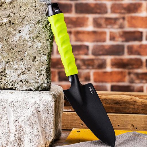 Набор садового инструмента (лопатка, двусторонняя мотыжка, пятизубчатые грабли) Deli DL580803 длина 31 см, защита от ржавчины и коррозии фото 7