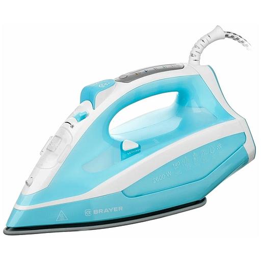 BRAYER BR4000 Паровой утюг, 2600 Вт, голубой фото 1