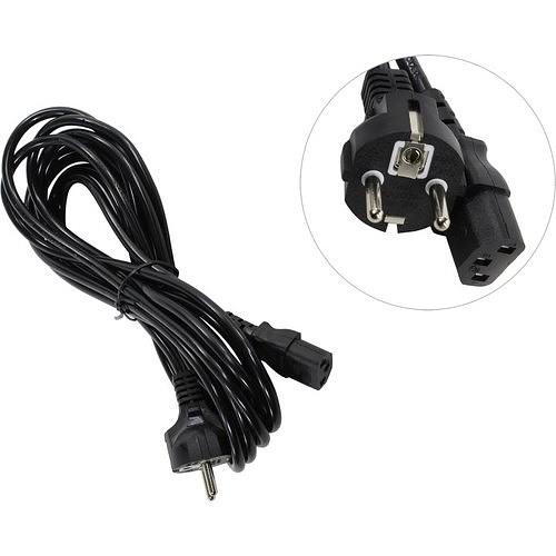 Exegate EP280655RUS Кабель питания ExeGate Power PC-5P (Евровилка Schuko->С13) VDE-250V-3*1.0mm2, медь, черный, 5м. фото 1