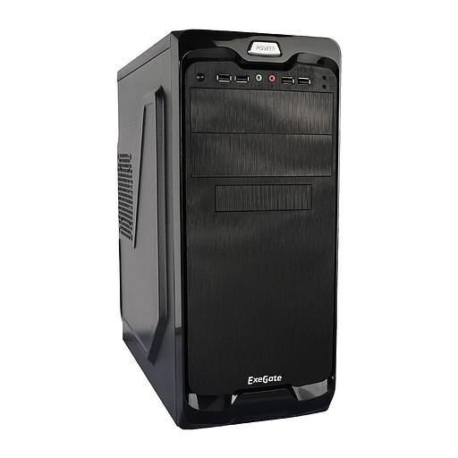 Exegate EX269436RUS Корпус Miditower UN-604 Black, ATX, 2*USB+2*USB3.0, Audio фото 1