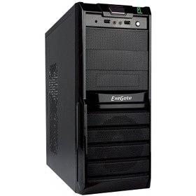 Exegate EX278400RUS Корпус Miditower Exegate XP-329S Black, ATX,, 2*USB, Audio фото 1