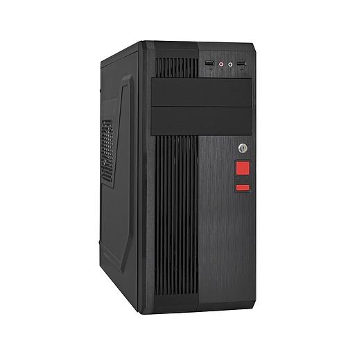 Exegate EX283222RUS Корпус Miditower ExeGate UN-605B-350W-12 (ATX, UN350 120mm, 2USB, аудио, блокировка, черный) фото 1