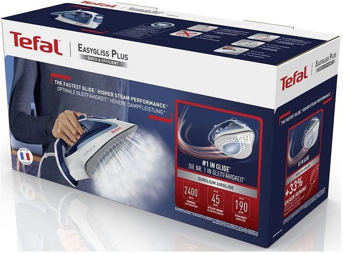 TEFAL FV5715E0 Утюг, 2500Вт, 195г, белый/синий фото 6