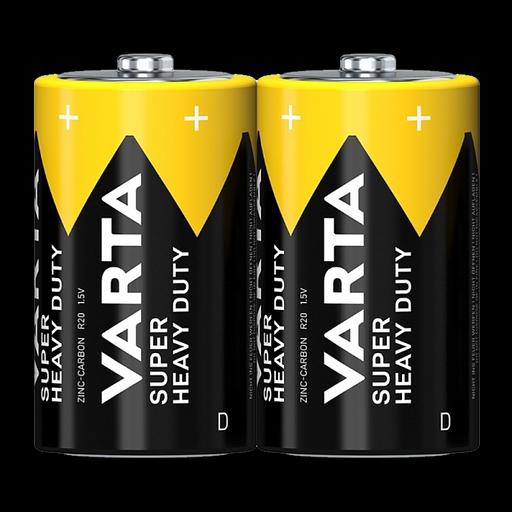 Батарейка Varta SUPERLIFE R20 D Shrink 2 Heavy Duty 1.5V (2020) (2/24/120) VARTA 02020101302 фото 1