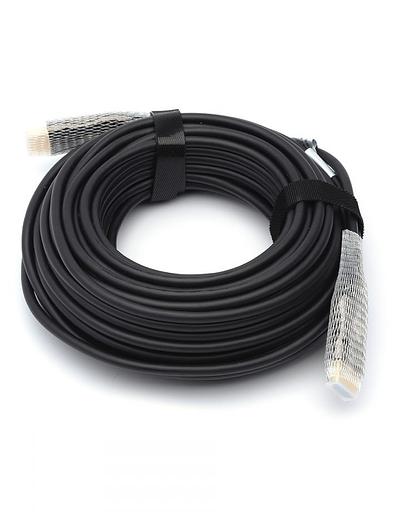 Кабель HDMI 10 м (HIGH speed, Metal gold, Optical) 8K VER 2.1 ATcom HDMI (m) - HDMI (m) 10 м (AT8880) фото 6
