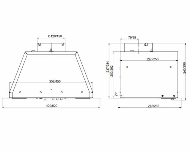 Встраиваемая вытяжка ELIKOR ELIKOR Врезной блок BOX 42П-450 (213844) фото 2
