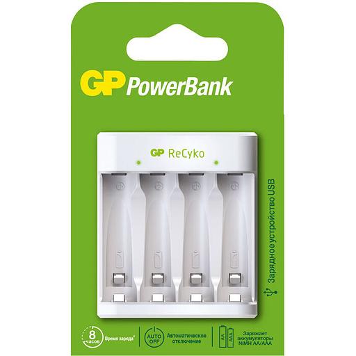 Зарядное устройство Е411 для АА и ААА аккумуляторов GP PowerBank E411 (4891199210440) фото 1