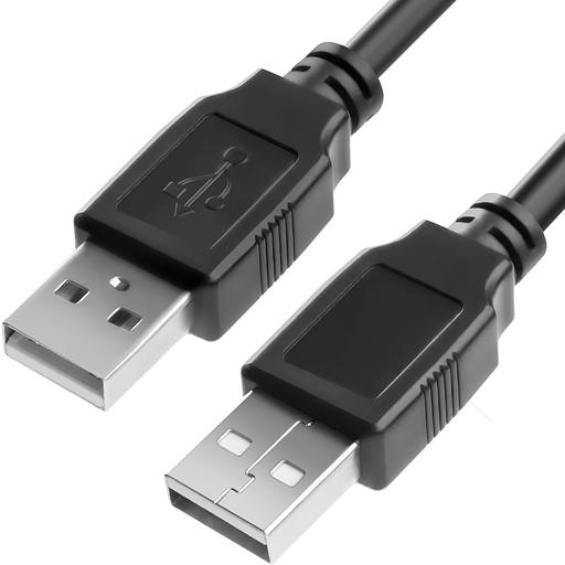 Greenconnect Кабель 1.5m USB 2.0, AM/AM, черный, 28/28 AWG, экран, армированный, морозостойкий, GCR-UM2M-BB2S-1.5m Greenconnect USB 2.0 Type-AM - USB 2.0 Type-AM 1.5м (GCR-UM2M-BB2S-1.5m) фото 1