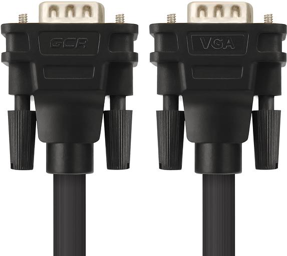 Greenconnect Кабель SVGA 7.0м чёрный, позолоченные контакты, ферритовые кольца, OD8.0mm. 15M / 15M Premium GCR-VM2VM2-7.0m, 28/28 AWG, двойной экран Greenconnect VGA (m) - VGA (m) 7м (GCR-VM2VM2-7.0m) фото 4