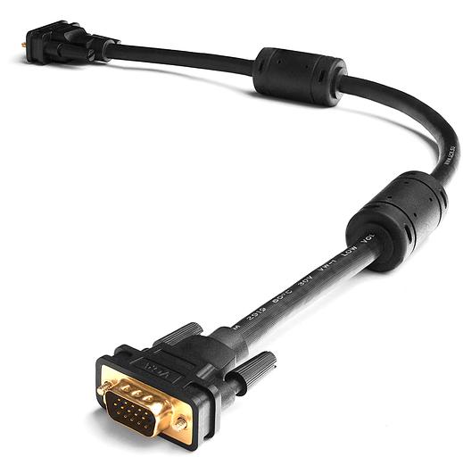 Greenconnect Кабель SVGA 7.0м чёрный, позолоченные контакты, ферритовые кольца, OD8.0mm. 15M / 15M Premium GCR-VM2VM2-7.0m, 28/28 AWG, двойной экран Greenconnect VGA (m) - VGA (m) 7м (GCR-VM2VM2-7.0m) фото 8