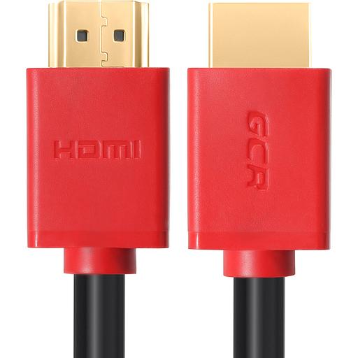 GCR Кабель 2.0m HDMI версия 1.4, черный, красные коннекторы, OD7.3mm, 30/30 AWG, позолоченные контакты, Ethernet 10.2 Гбит/с, 3D, 4K GCR-HM450-2.0m, экран Greenconnect GCR-HM450-2.0m фото 2
