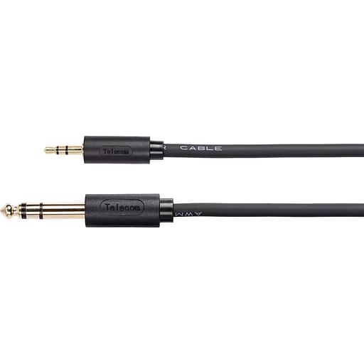 Кабель-адаптер 3.5ST(M)/6.35 ST(M), 3м, Telecom PRO VCOM Адаптер-переходник Telecom jack 6.35 mm M/Jack 3.5 mm M (TAV6165-3M) фото 2