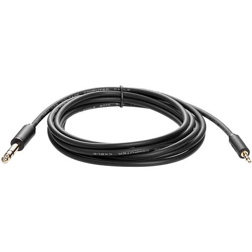 Кабель-адаптер 3.5ST(M)/6.35 ST(M), 3м, Telecom PRO VCOM Адаптер-переходник Telecom jack 6.35 mm M/Jack 3.5 mm M (TAV6165-3M) фото 5