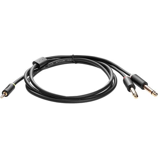 Кабель-адаптер 3.5ST(M)/2X6.35 ST(M), 1.5м, Telecom PRO VCOM Адаптер-переходник Telecom Jack 3.5 mm M/2 x jack 6.35 mm M (TAV6168-1.5M) фото 5