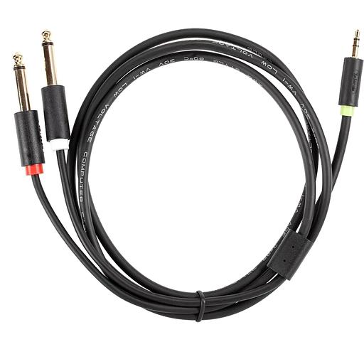 Кабель-адаптер 3.5ST(M)/2X6.35 ST(M), 1.5м, Telecom PRO VCOM Адаптер-переходник Telecom Jack 3.5 mm M/2 x jack 6.35 mm M (TAV6168-1.5M) фото 6