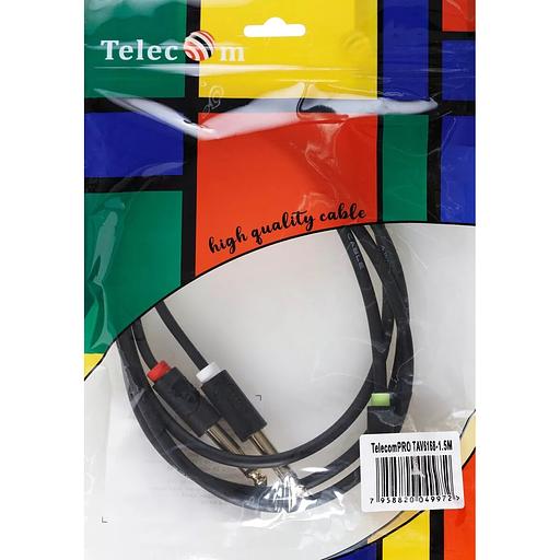 Кабель-адаптер 3.5ST(M)/2X6.35 ST(M), 1.5м, Telecom PRO VCOM Адаптер-переходник Telecom Jack 3.5 mm M/2 x jack 6.35 mm M (TAV6168-1.5M) фото 7