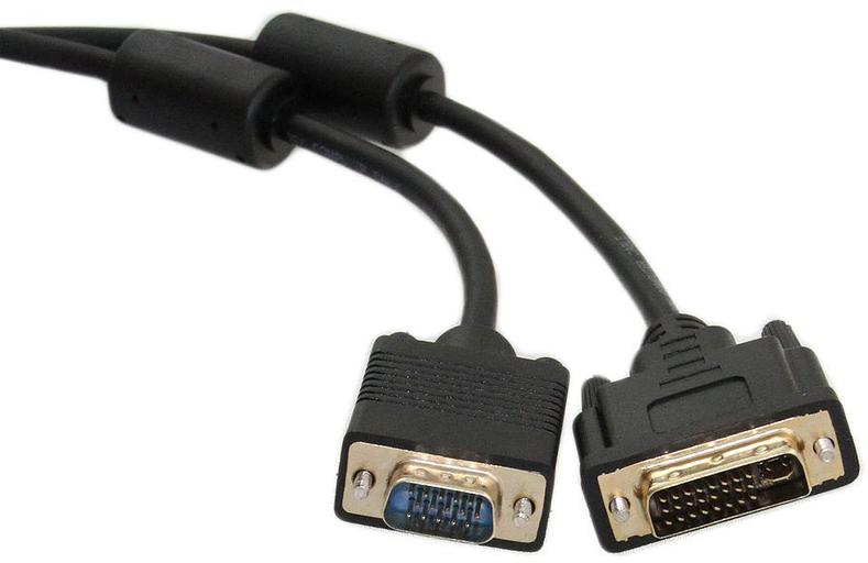 Кабель-переходник DVI (24+5)----> VGA_M/M 1,8м Telecom ( TA680F-1.8M) VCOM Telecom DVI-I (m) to VGA (m) (TA680F-1.8M) фото 1