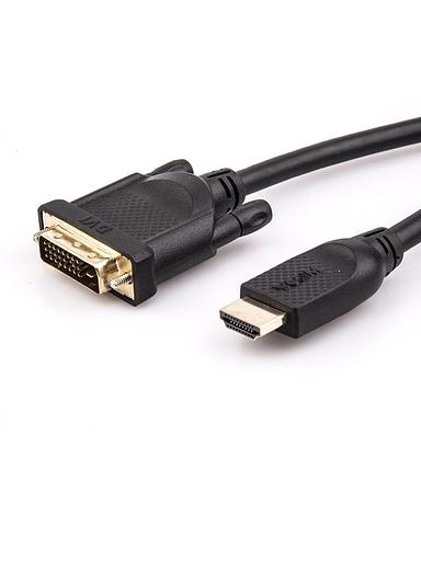 Кабель HDMI AM/DVI(24+1)M, 10м, CU, 1080P@60Hz, 2F, VCOM VCOM HDMI (m) - DVI-D (m) (CG484GD-10M) фото 4