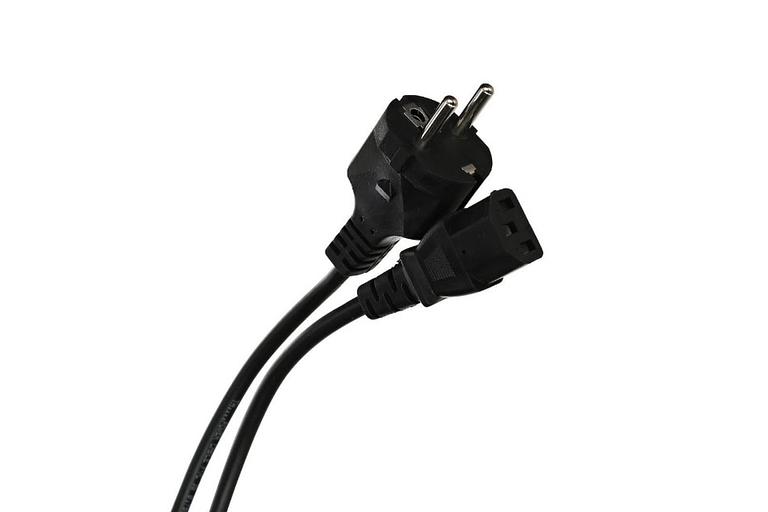 Кабель компьютер - розетка 220V EU (прямой) 3GX0,75mm2, 1,8m, медь, Telecom VCOM TE021-CU0.75-1.8M фото 3