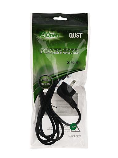 Кабель питания для ноутбуков 3-pin ( угловая Евровилка) 3G*0.5mm2 Aopen, 1,8m VCOM ACE022-1.8M фото 3