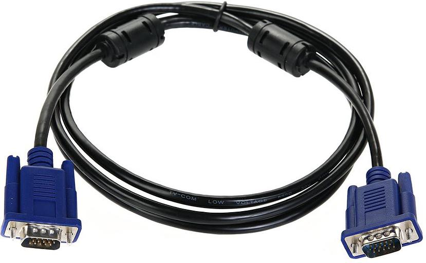 Кабель соединительный SVGA (15M/M) 1,8m 2 фильтра TV-COM VCOM VGA (m) - VGA (m) 1.8м (QCG120H-1.8M) фото 1