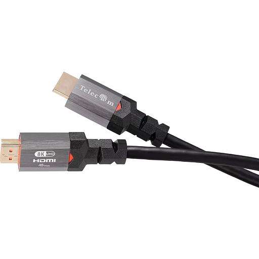 Кабель HDMI 19M/M,ver. 2.1, 8K@60 Hz 2m метал разъемы, Telecom VCOM Telecom TCG365-2M фото 2