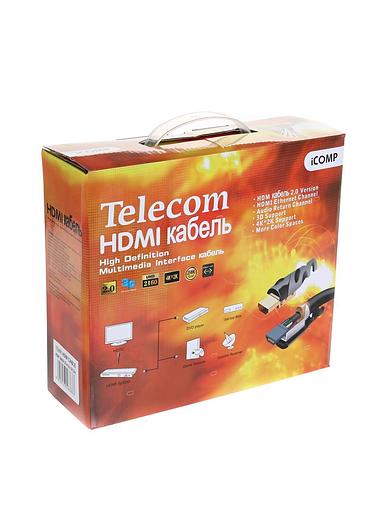 Кабель HDMI-19M --- HDMI-19M ver 2.0+3D/Ethernet,2 фильтра 20m Telecom VCOM Telecom HDMI (m) - HDMI (m) 20м (TCG200F-20M) фото 2