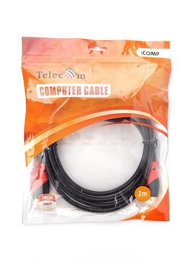 Кабель HDMI-19M --- HDMI-19M ver 2.0 4K*60Hz, 2m 2F Telecom Pro VCOM HDMI (m) - HDMI (m) 2м (TCG220F-2M) фото 4