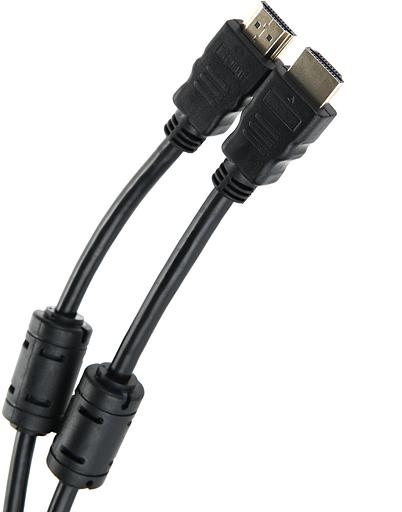Кабель HDMI-19M --- HDMI-19M ver 2.0+3D/Ethernet,2 фильтра 2m Telecom VCOM Telecom HDMI (m) - HDMI (m) 2м (TCG200F-2M) фото 2
