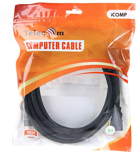 Кабель HDMI-19M --- HDMI-19M ver 2.0+3D/Ethernet,2 фильтра 3m Telecom VCOM Telecom HDMI (m) - HDMI (m) 3м (TCG200F-3M) фото 3